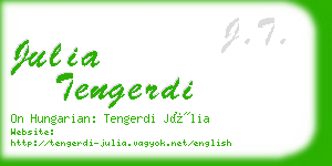 julia tengerdi business card